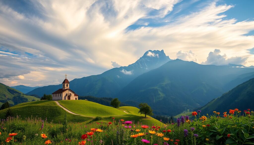 Kazbegi Berglandschaft