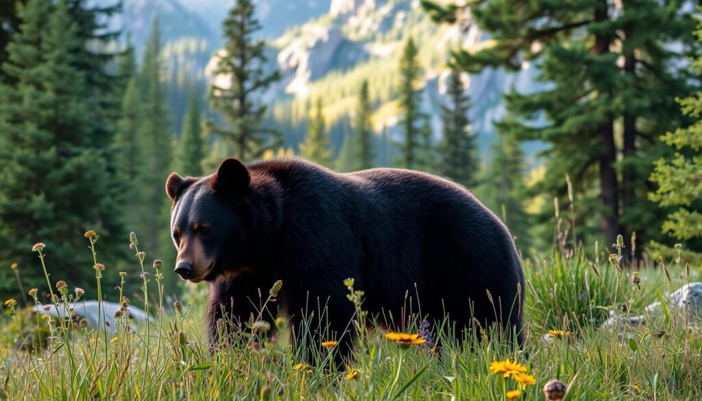 Schwarzbär in Colorado Wildnis