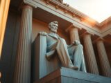 Die berühmte Abraham Lincoln Statue im Detail