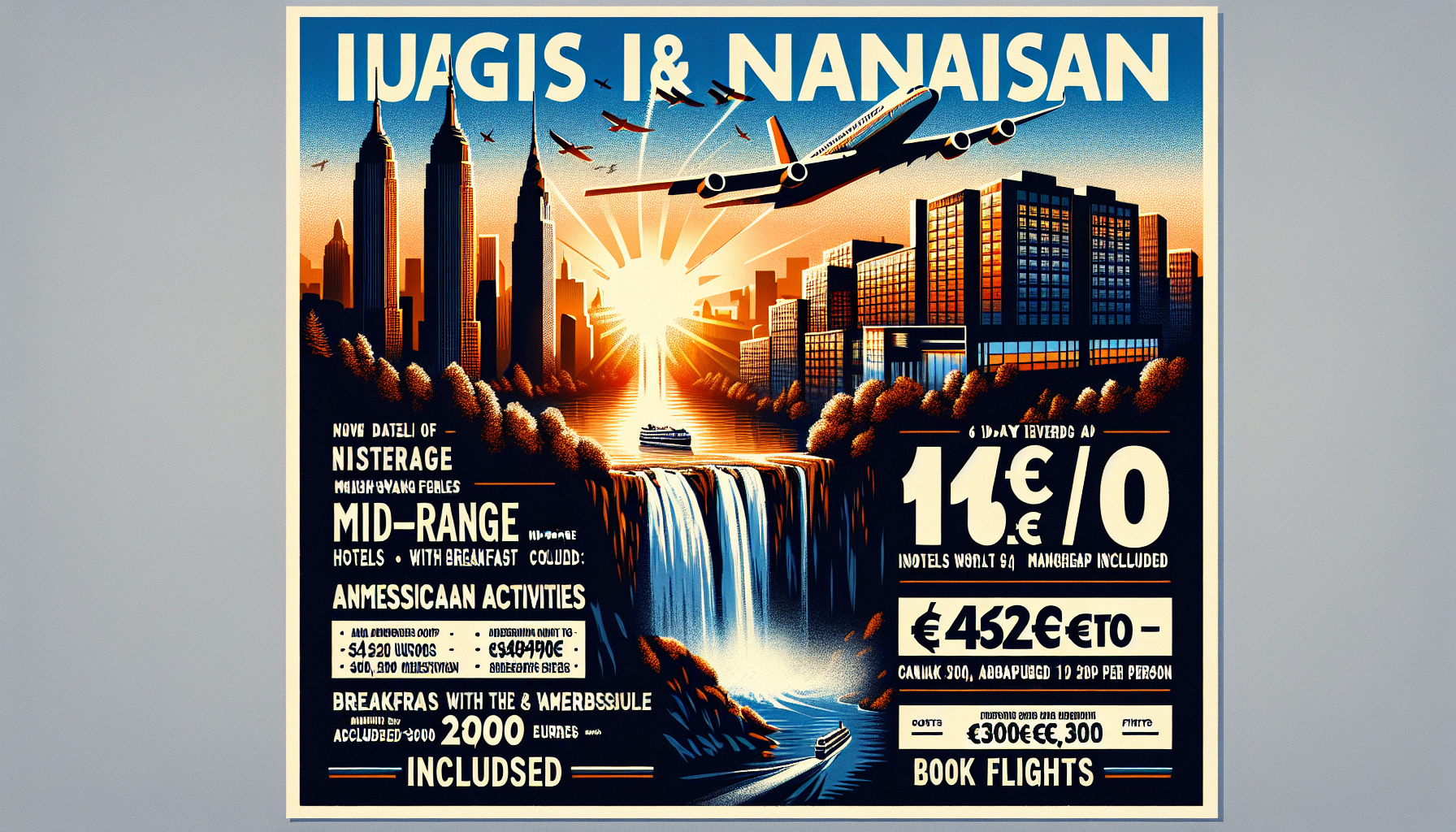 16 Tage USA-Rundreise und Kanada - Von Wolkenkratzern mit Hotel in Manhattan zu Wasserfällen Frühstück