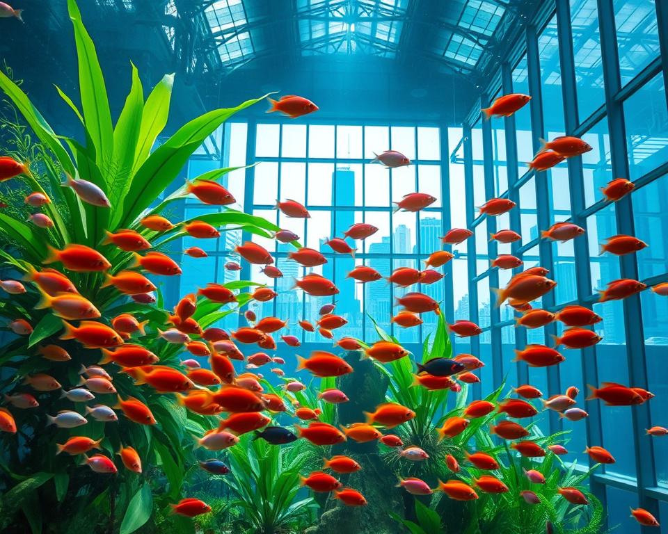 Amazonas Süßwasserfische im Shedd Aquarium