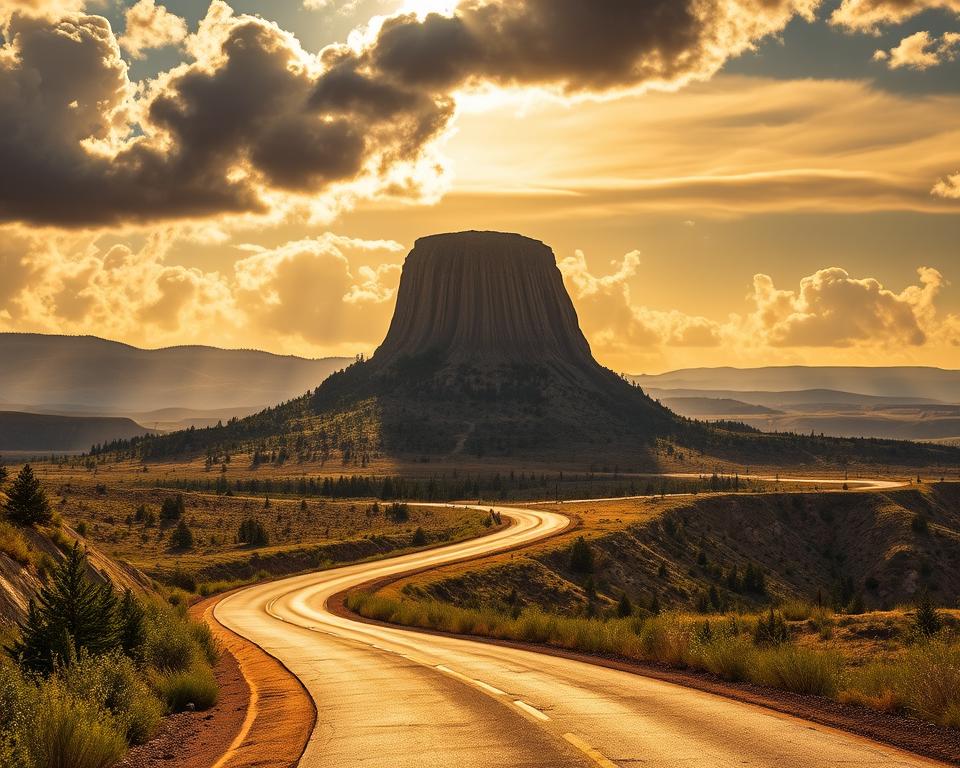 Anreise Devils Tower Landschaft