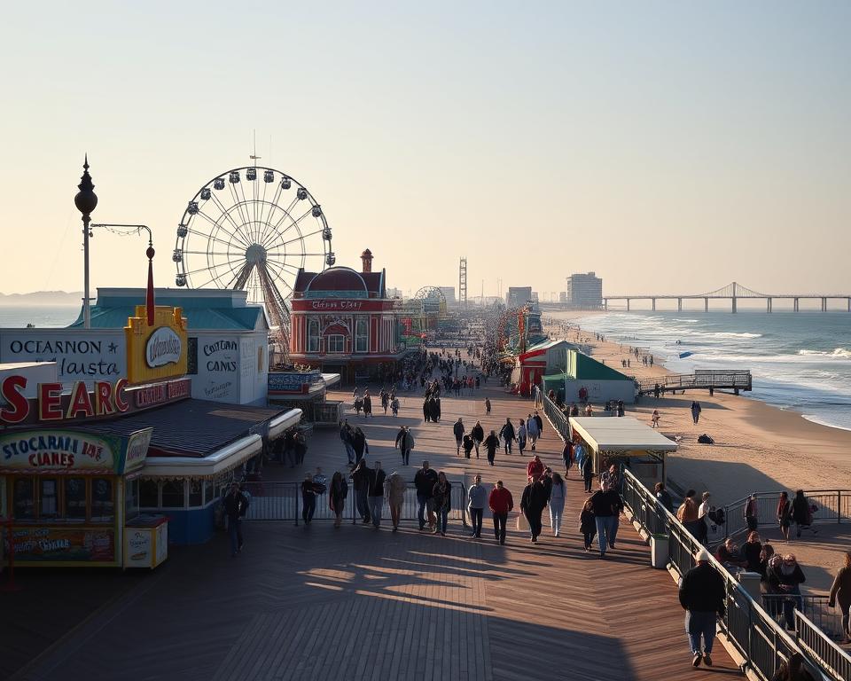 Boardwalk Ocean City Promenade Attraktionen