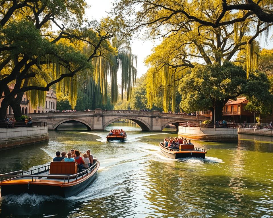 Bootstouren am San Antonio Riverwalk