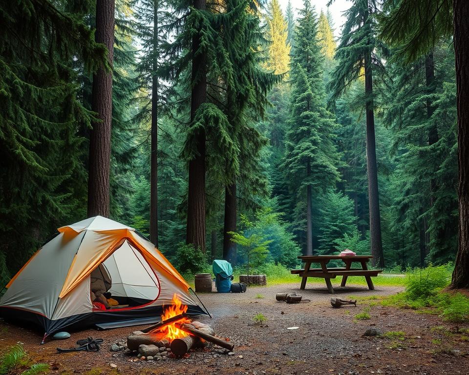 Camping im Olympic National Forest