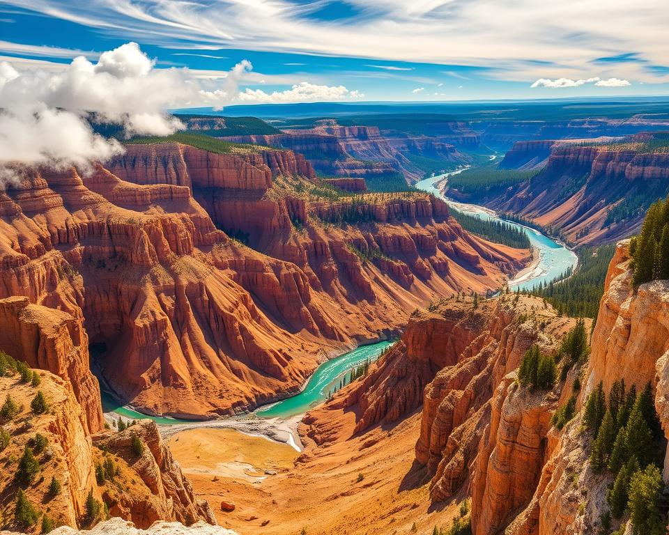 Grand Canyon Yellowstone Aussichtspunkt
