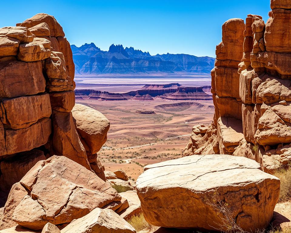 Great Basin Wüste Gesteinsformationen