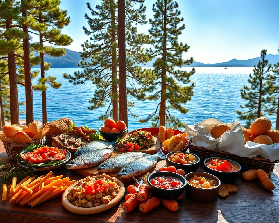 Kulinarische Spezialitäten am Lac Tahoe