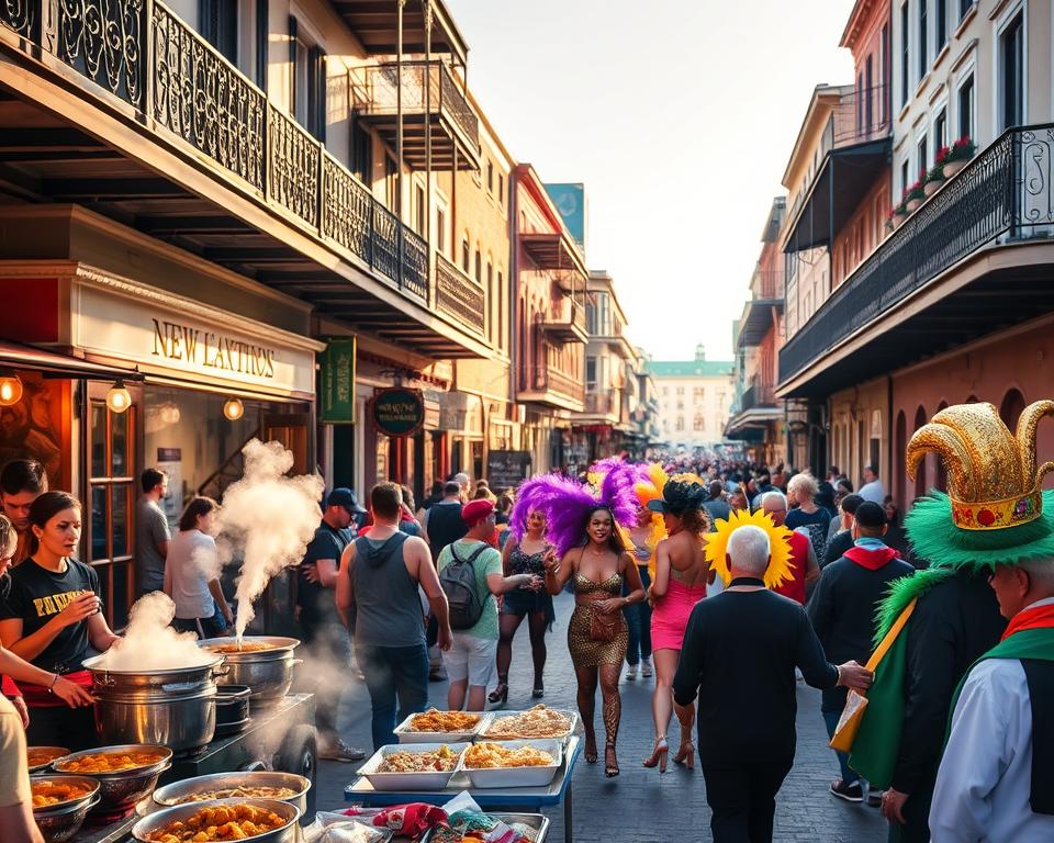 Mardi Gras Essen in New Orleans