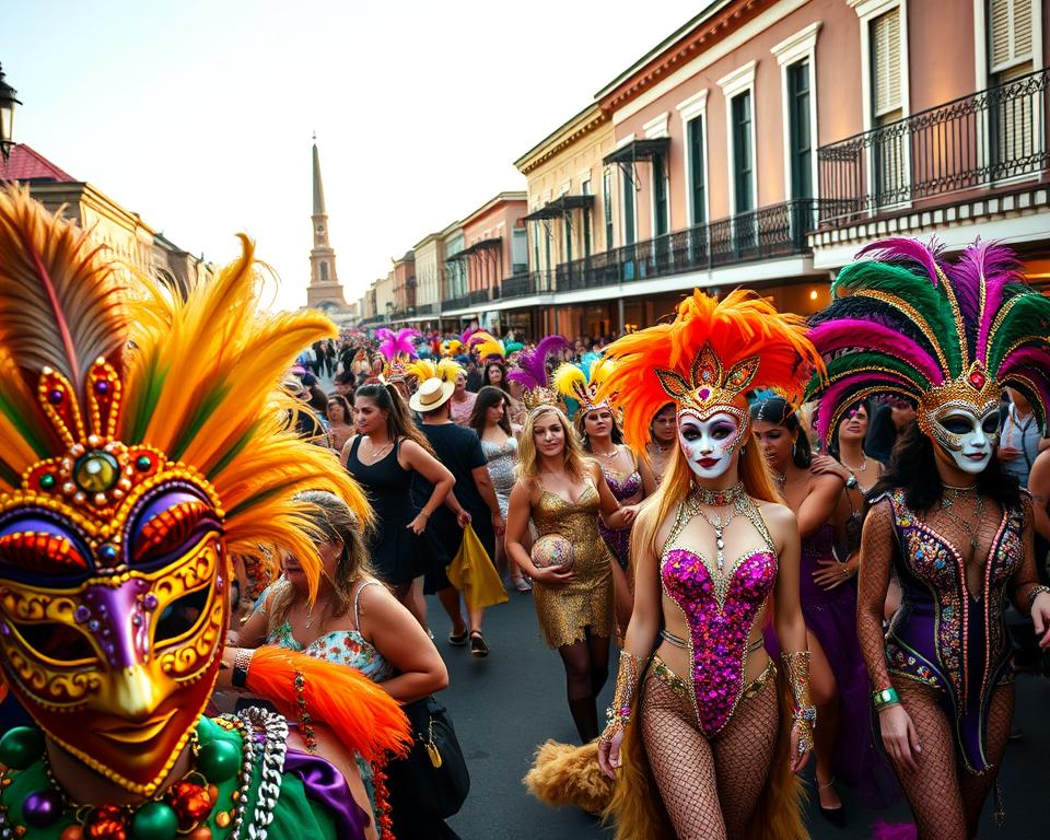 Mardi Gras Kostüme und Maskierung Mardi Gras Kostüme und Maskierung