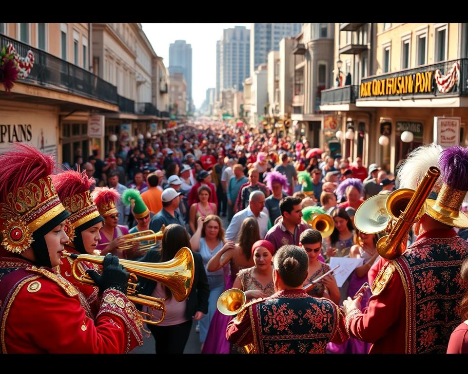 Mardi Gras Musikperformance in New Orleans Mardi Gras Musikperformance in New Orleans