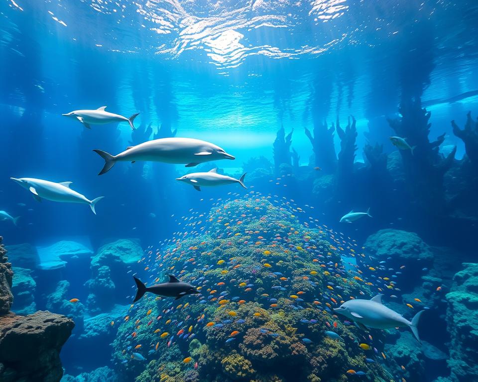 Meeressäuger im Shedd Aquarium Ozeanarium