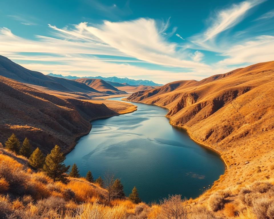North Platte River Landschaft Casper Wyoming