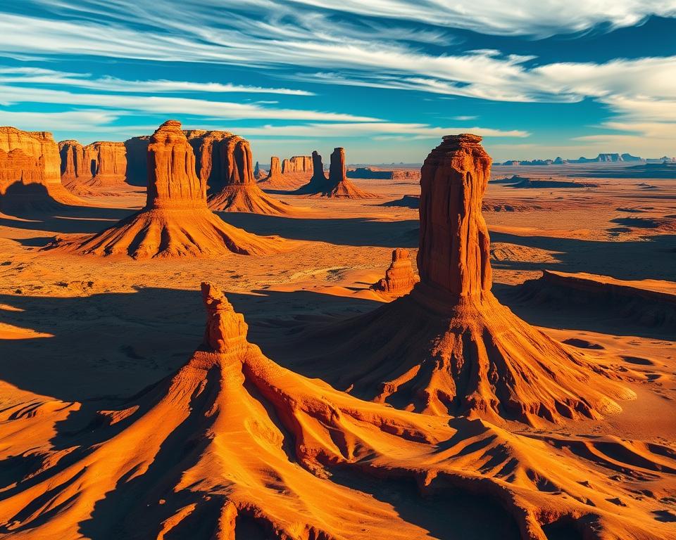 Sandsteintürme im Monument Valley Sandsteintürme im Monument Valley