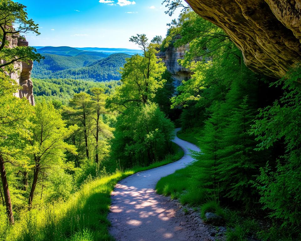 Wanderwege im Mammoth Cave Nationalpark Wanderwege im Mammoth Cave Nationalpark