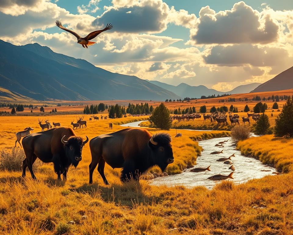 Wildtiere Wyoming Beobachtung