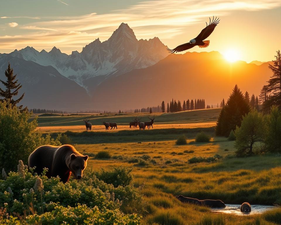 Wildtiere im Teton National Park