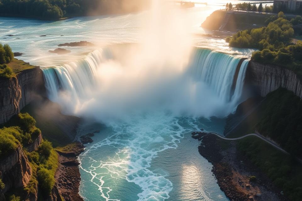 Die berühmten Niagara Wasserfälle: Naturspektakel pur Die berühmten Niagara Wasserfälle: Naturspektakel pur