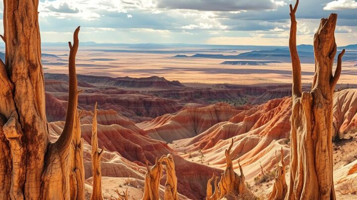 Entdecke den petrified forest nationalpark in Arizona