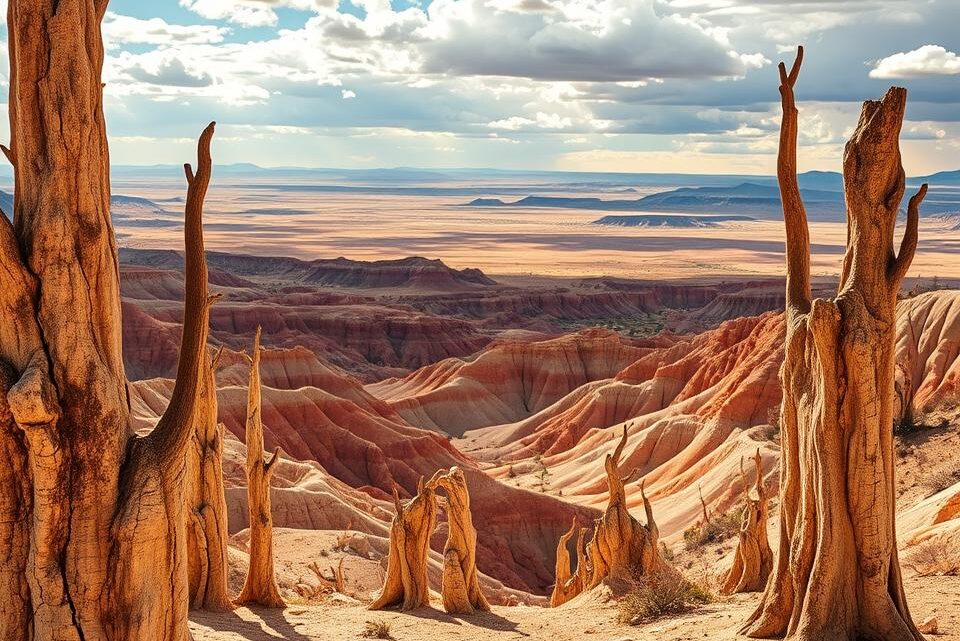 Entdecke den petrified forest nationalpark in Arizona