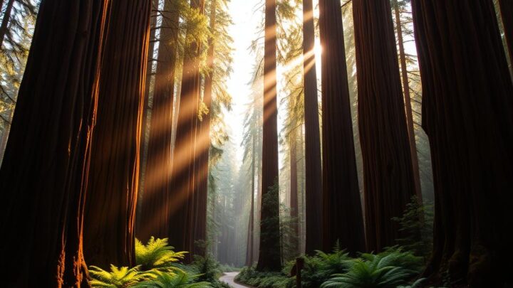 Entdecke den majestätischen Redwood Forest in Kalifornien