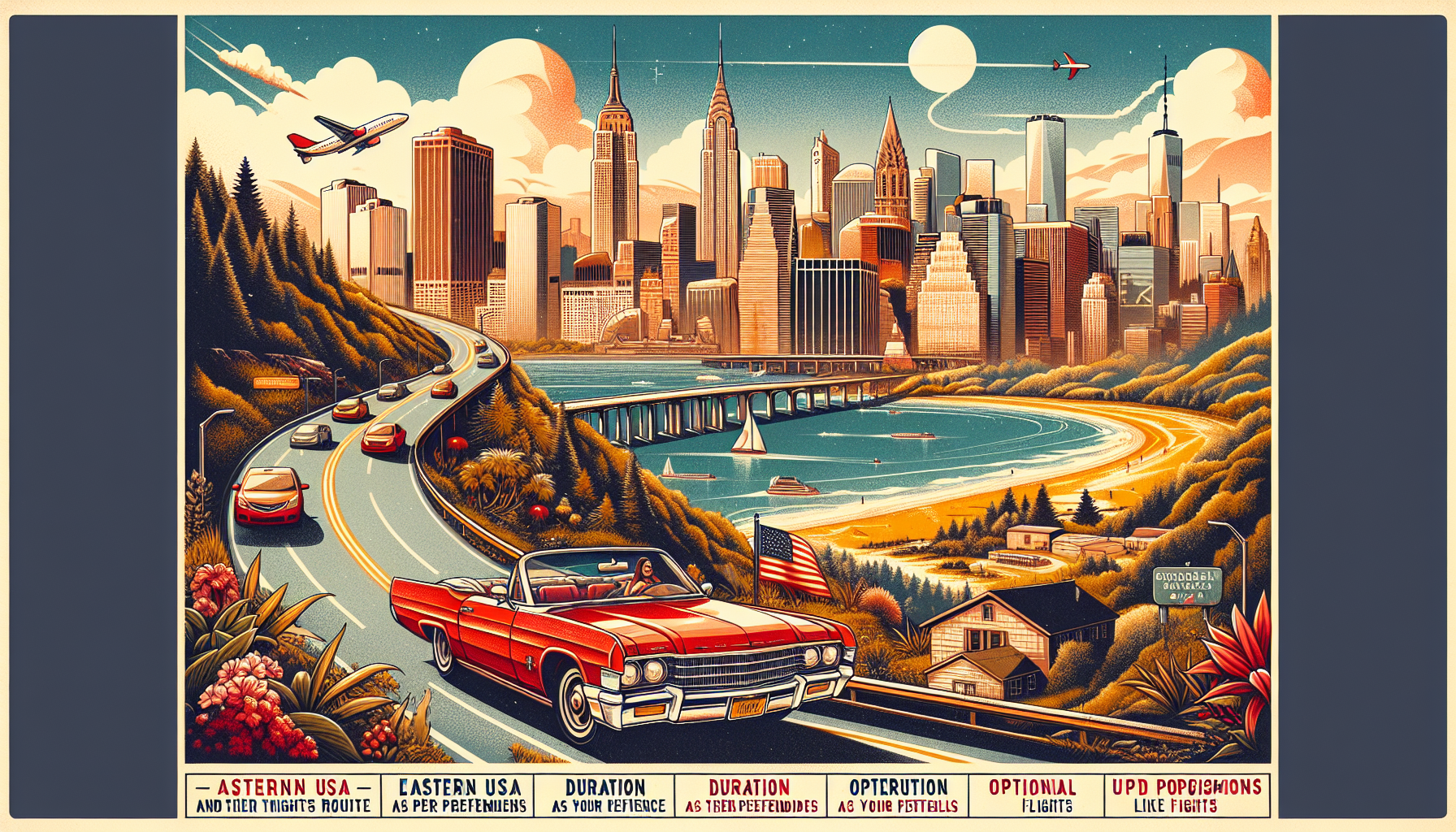 USA-Rundreise - Osten - Flexible Mietwagen-ab New York bis Miami - Eastern USA