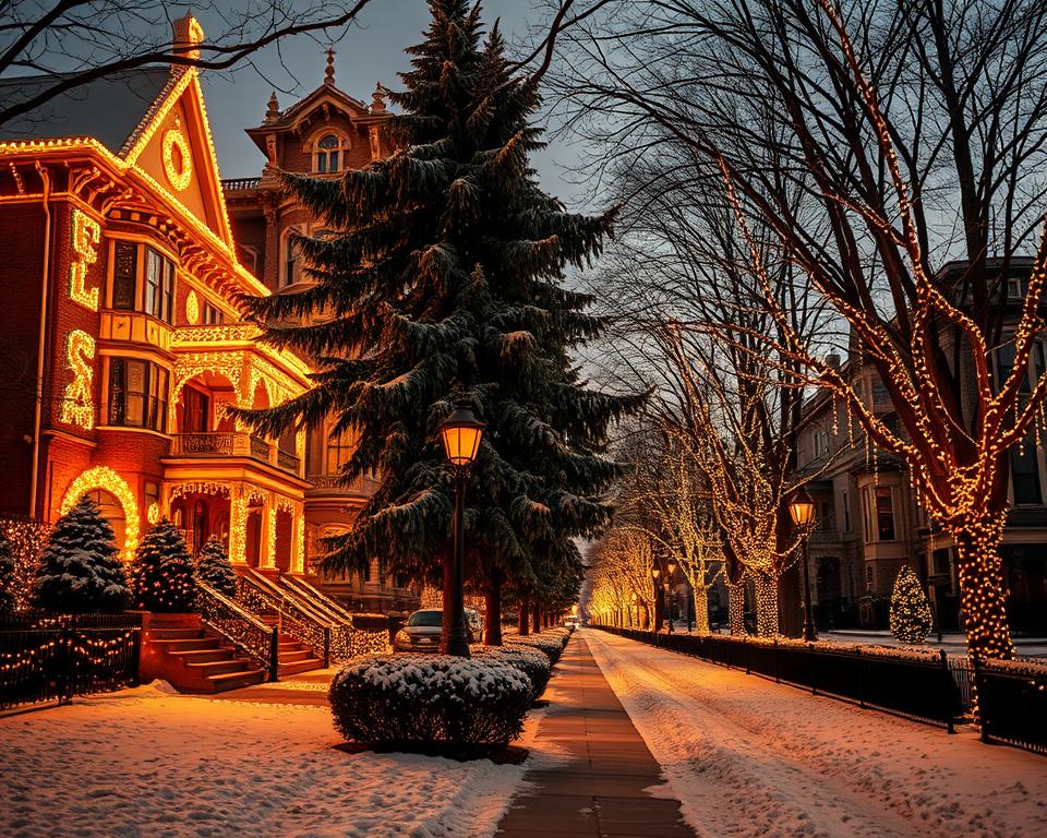 Dyker Heights Brooklyn Weihnachtslichter Dyker Heights Brooklyn Weihnachtslichter