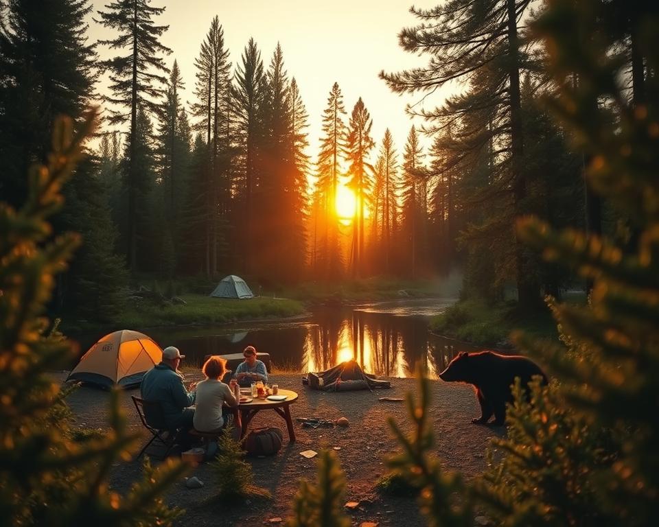 Sicheres Camping mit Wildtieren