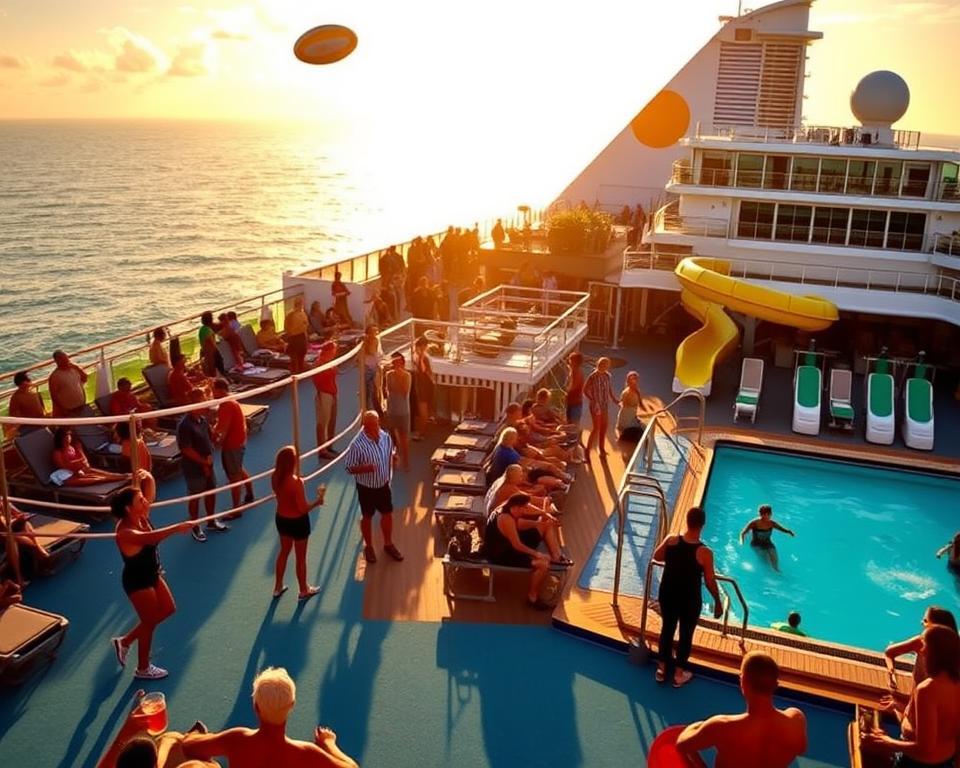 Unterhaltung Sport Erholung an Bord