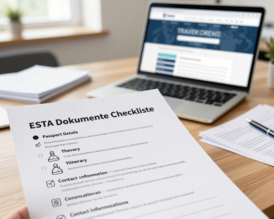 ESTA Dokumente Checkliste ESTA Dokumente Checkliste