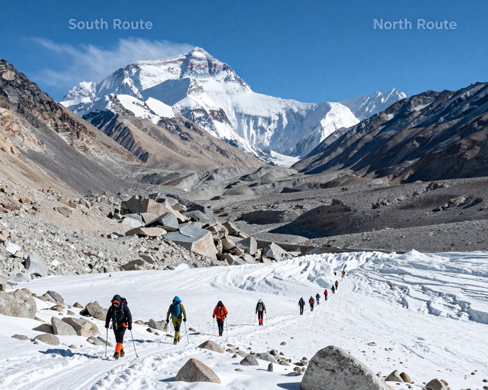 Everest Routen Vergleich