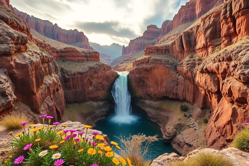 Entdecken Sie den Grand Canyon Wasserfall – Naturwunder