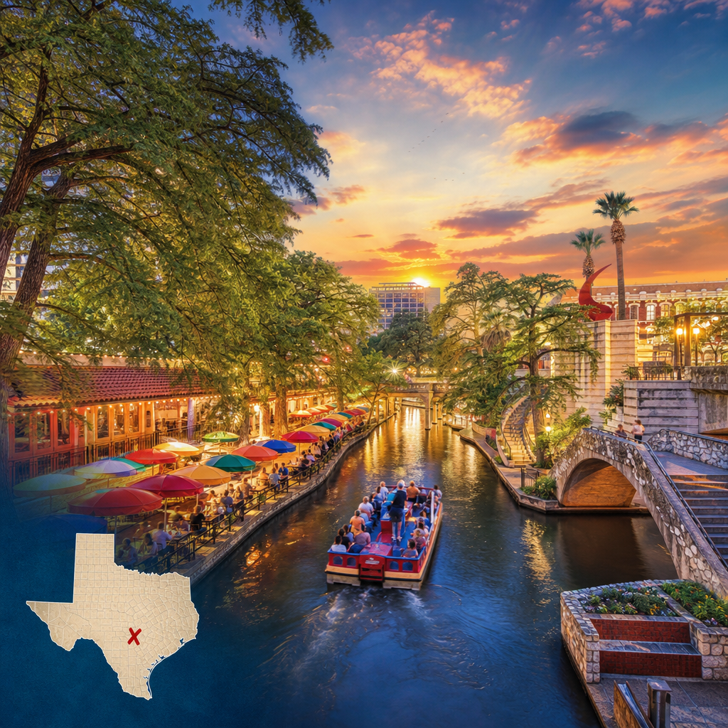 San Antonio River Walk in Texas